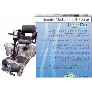 38 Silla De Ruedas Electrica Scooter Izzy Go Mediano de 4 Ruedas