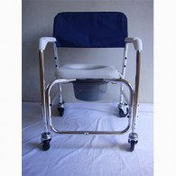 92 Silla Comodo Ducha de Aluminio con Ruedas Desarmable